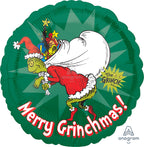 Vintage Merry Grinchmas Balloon (18 Inch)