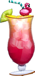 Flamingle Tropical Drink Cocktail Foil Balloon