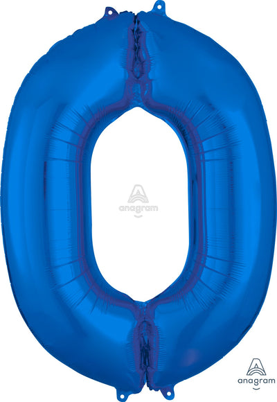 Medium Blue Numbers Balloons (3 Foot or 34 Inch)
