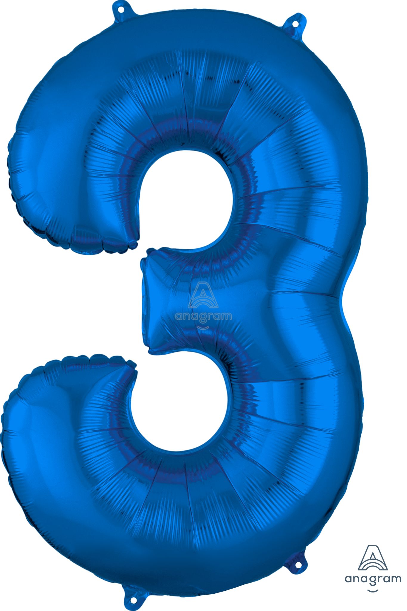Medium Blue Numbers Balloons (3 Foot or 34 Inch)