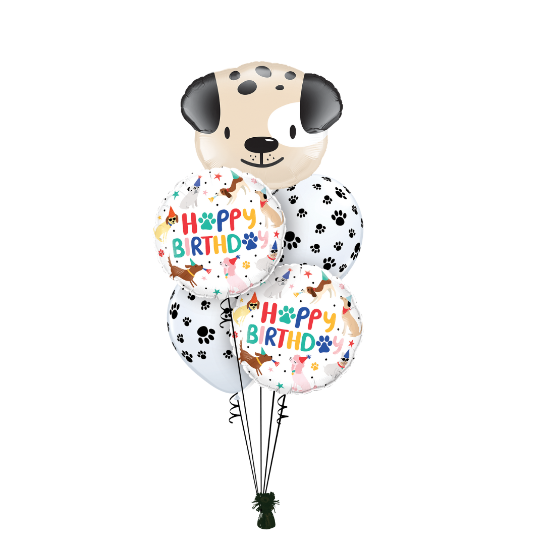 Cute Birthday Puppies Basic Bouquet