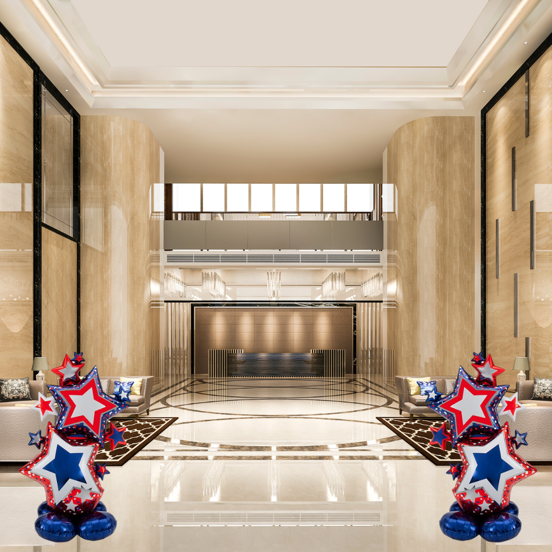 Patriotic Starlet Cluster Airloonz Balloon (59 Inch)