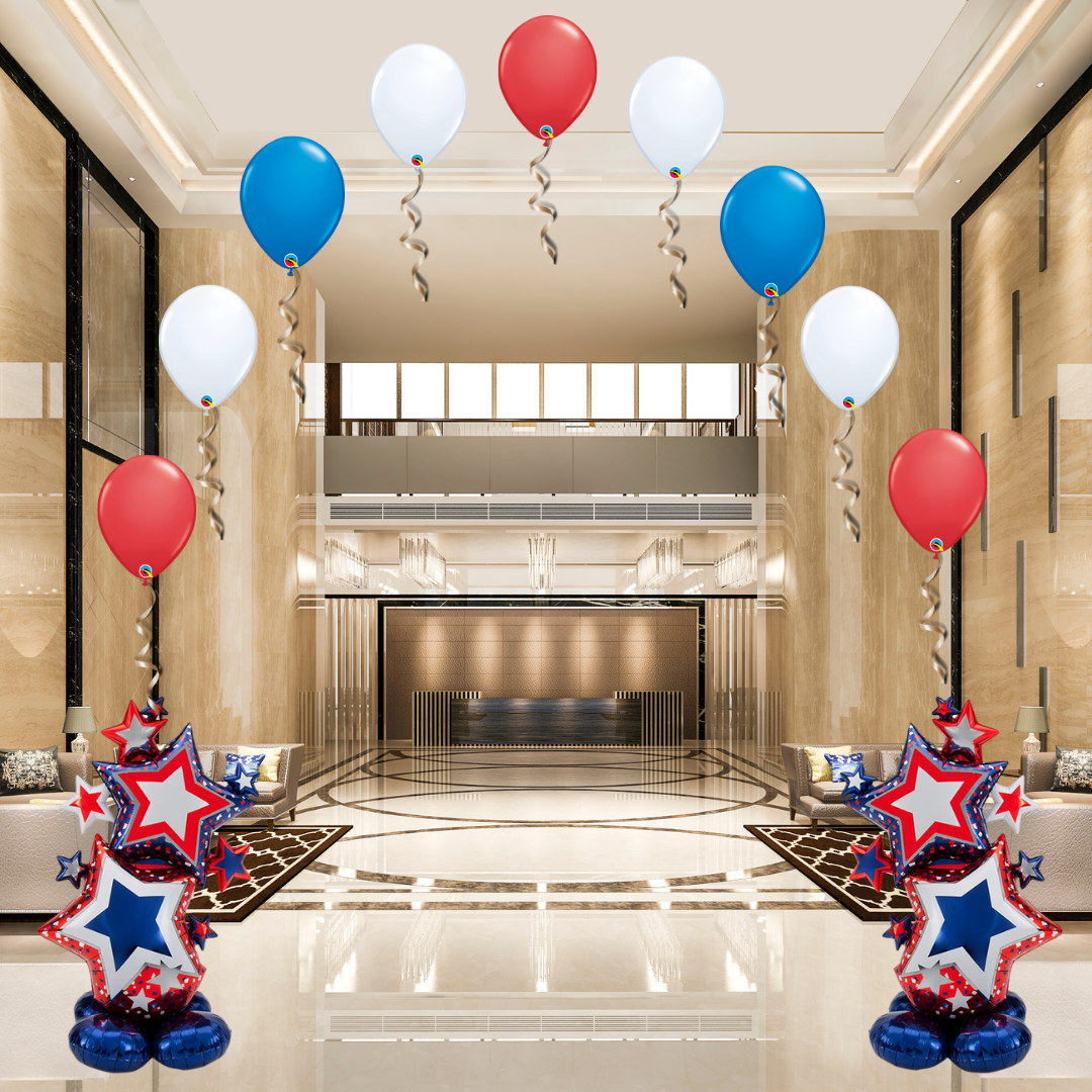 Patriotic Starlet Cluster Airloonz Balloon (59 Inch)