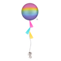 Pastel Rainbow Ombre Tasseled Orb