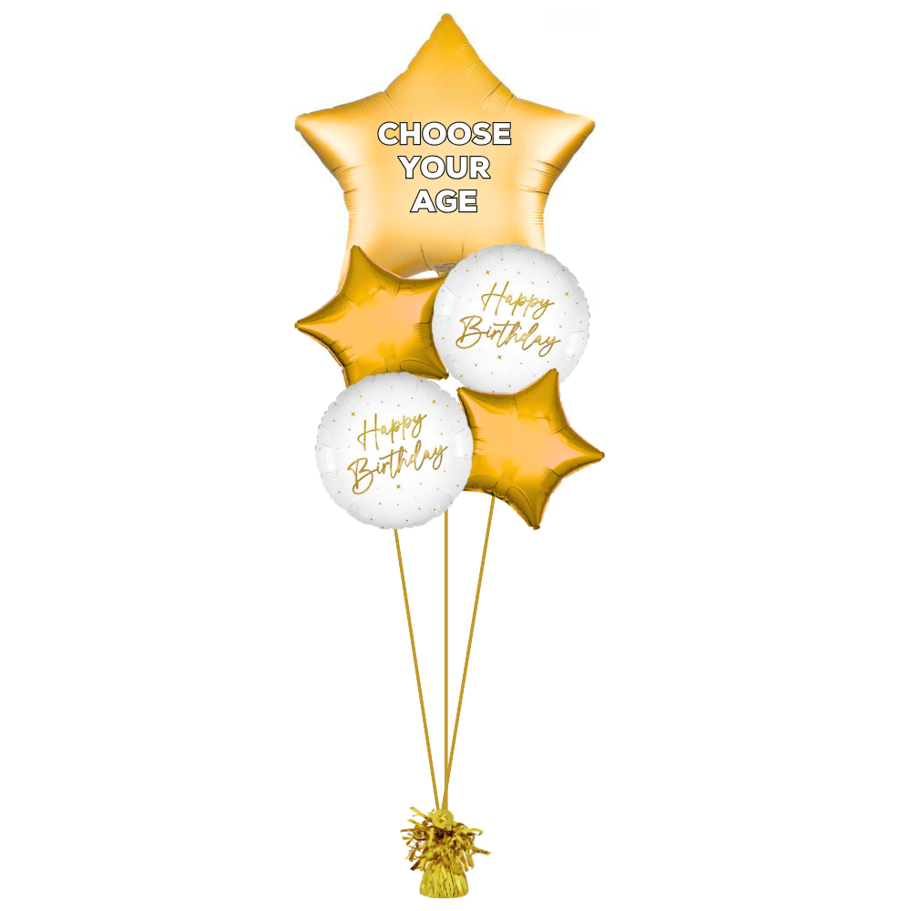 Classic Stars Personalized Age Birthday Bouquet - Coming Soon