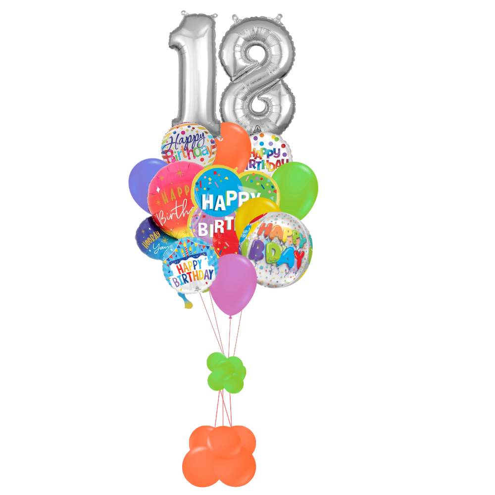 18th Birthday Rainbow Age Designer's Choice Bouquet