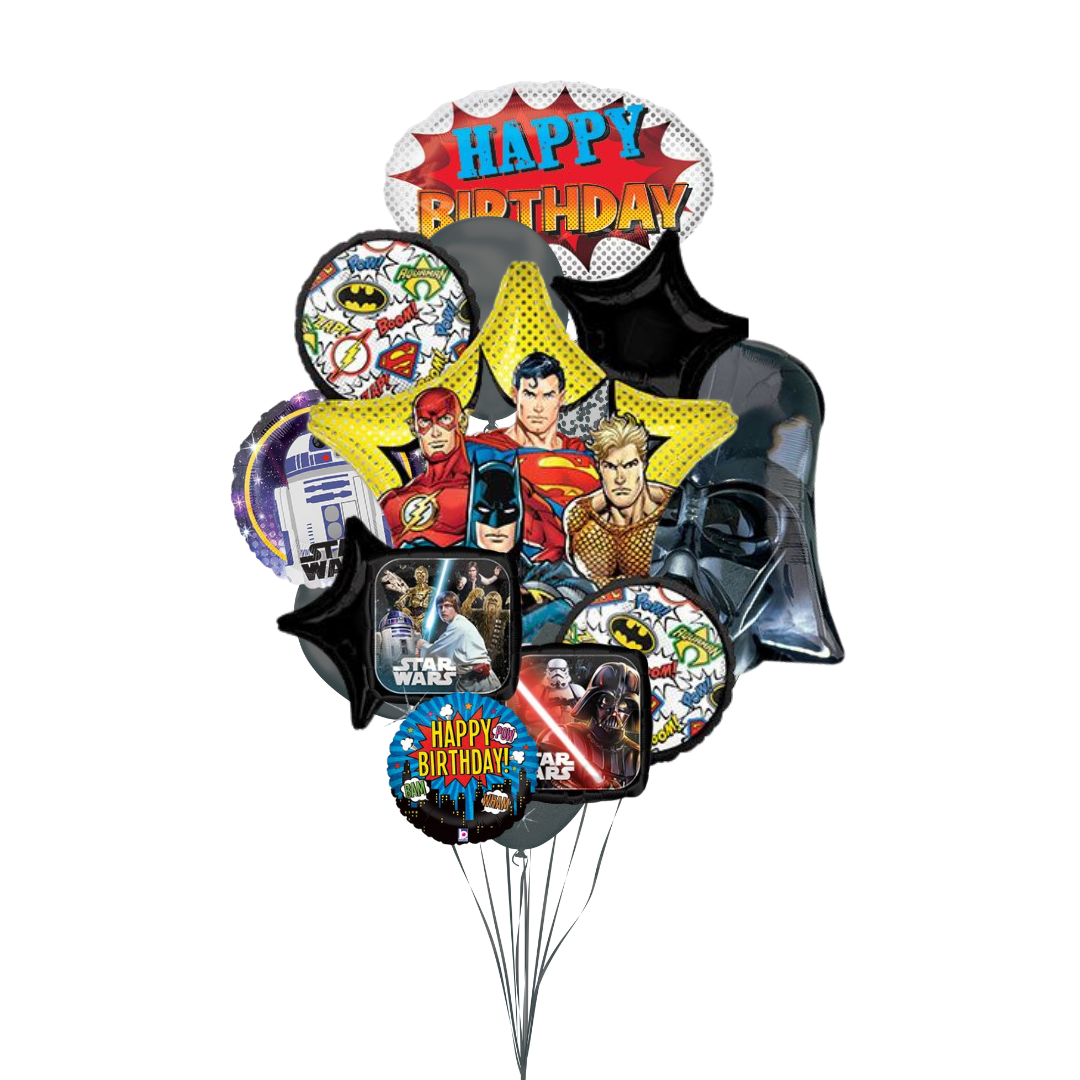 Comic Book Heroes & Villains Birthday Designer's Choice Bouquet