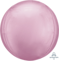 Jumbo Pastel Pink Solid Orbz 21" Foil Balloon