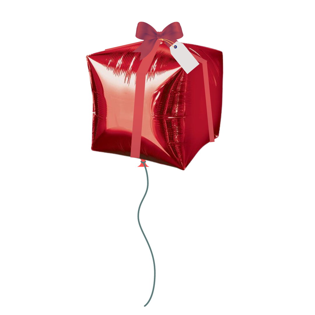 Red Present Gift Balloon
