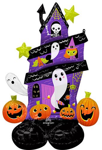 Haunted House Airloonz Foil Balloon (56 Inch)