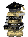 Airloonz Graduation Book Stack 51" Foil Balloon