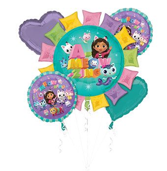 Gabby's Doll House All Foil Balloon Bouquet