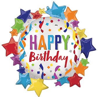 Happy Birthday Ring of Stars (30 Inch)