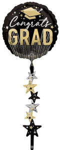 Graduation Tails Airwalker 67" Foil Balloon