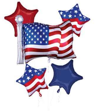 Patriotic Flags Bouquet Kit