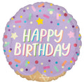Happy Birthday Ice Cream Party Balloon (18 Inch)