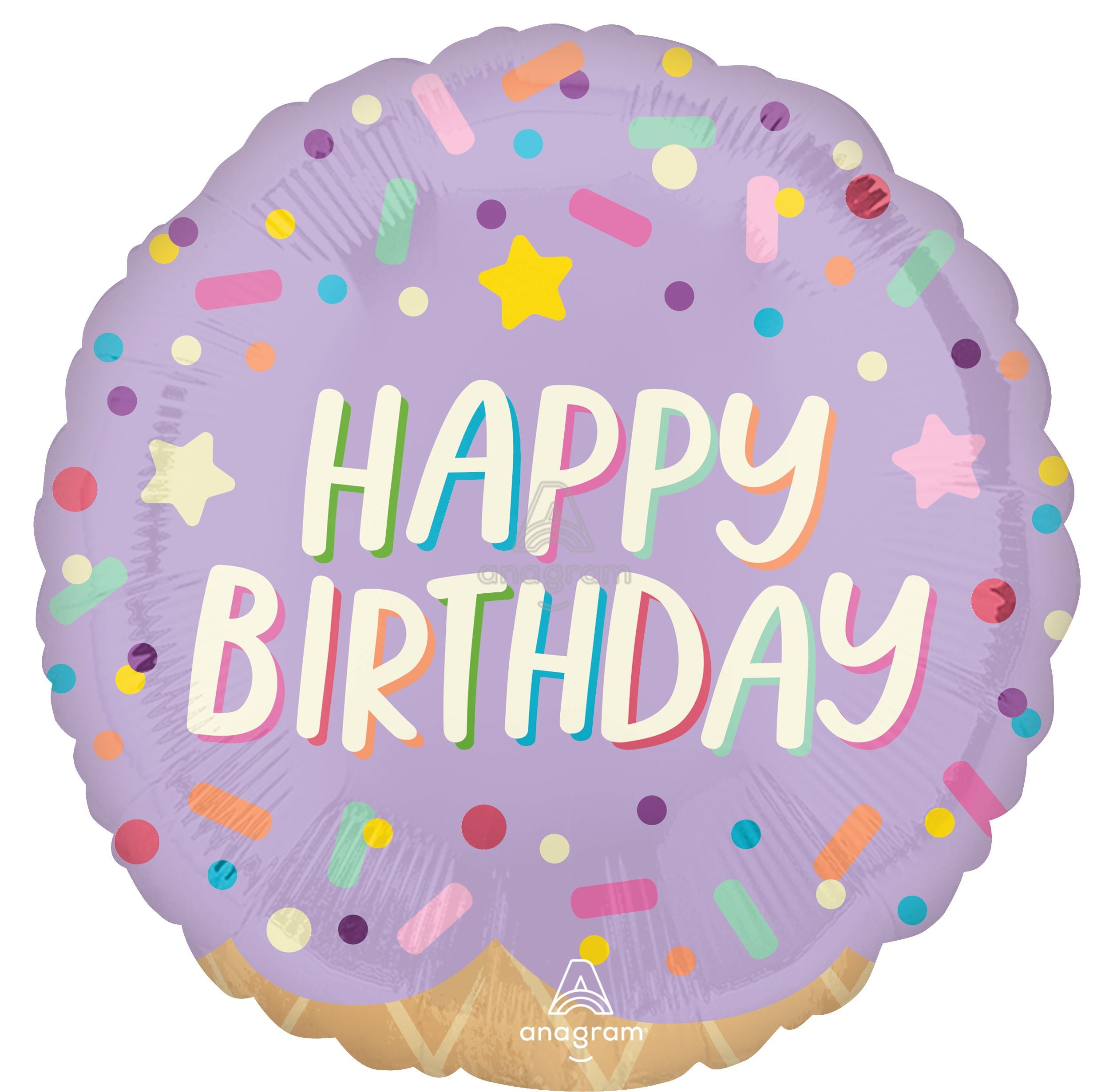 Happy Birthday Ice Cream Party Balloon (18 Inch)