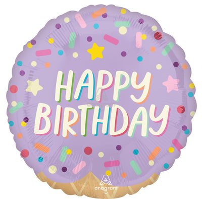 Happy Birthday Ice Cream Party Balloon (18 Inch)