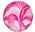 Pink Macro Marble Orbz Foil Balloon (16 Inch)