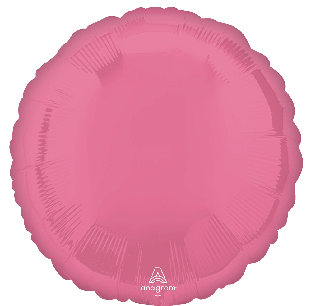 Vibrant Pink Circle 18" Foil Balloon