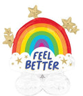 Airloonz Jr. Feel Better Rainbow Shine 30" Foil Balloon