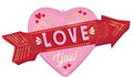 Retro Love You Arrow Foil Balloon (42 Inch)