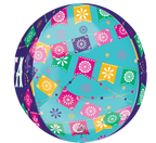 Fiesta Time Orbz Foil Balloon