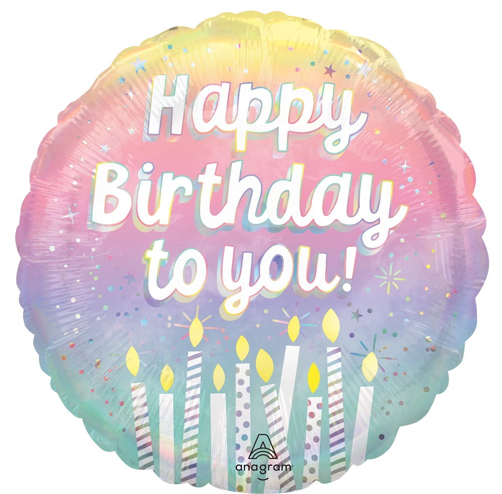 Pearlized Happy Birthday To You Foil Balloon