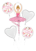 White Birthday Girl Ballerina Dancer Bouquet Kit