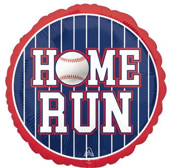 Home Run Baseball Foil Balloon (18 Inch)