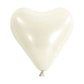 Heart White Latex Balloon (12 Inch)