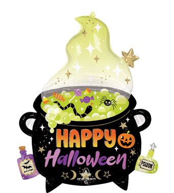 Happy Halloween Witches Brew Cauldron Foil Balloon (30 Inch)