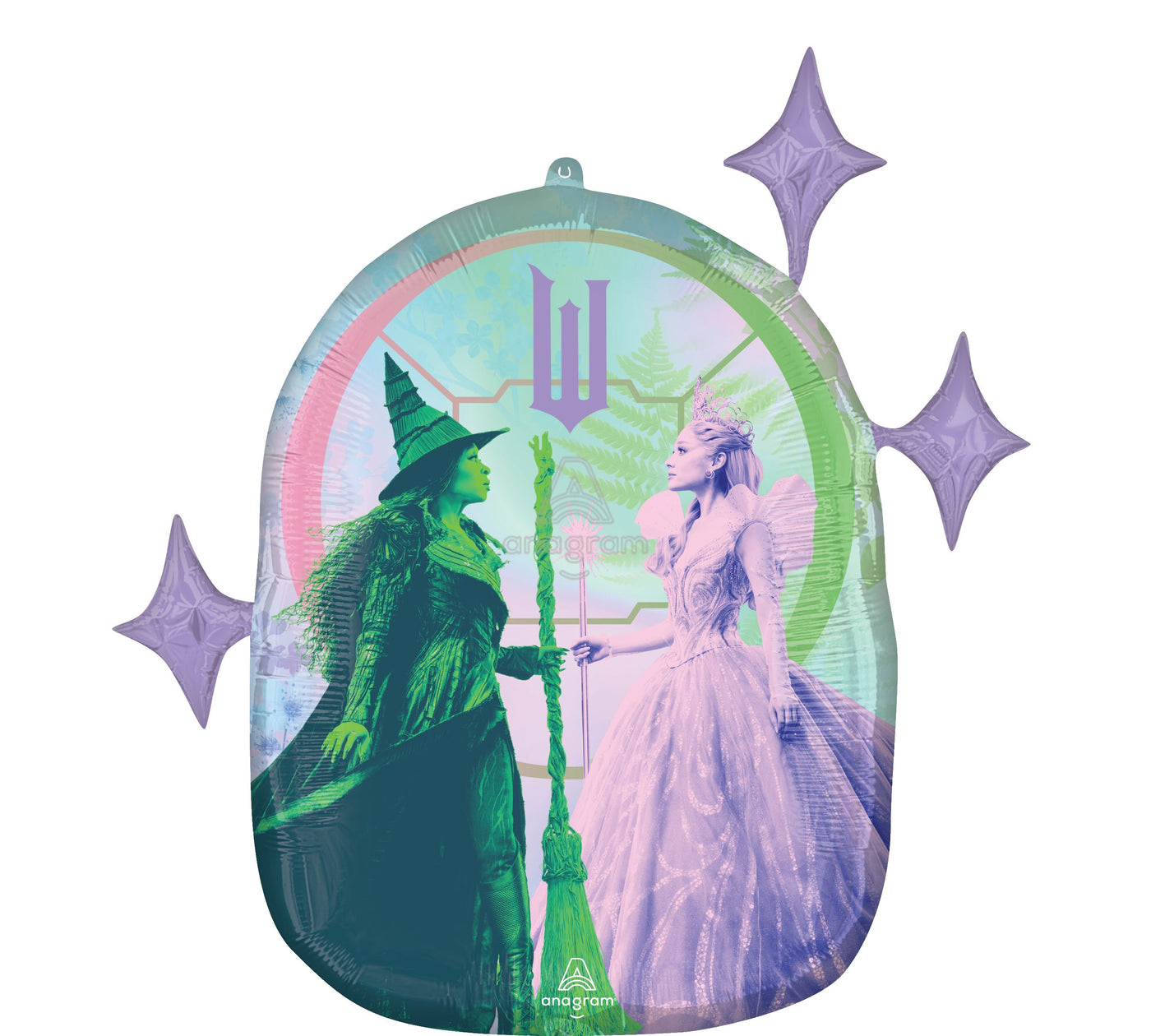 Wicked For Good Dueling Stars Shape Foil Balloon (24 Inch)