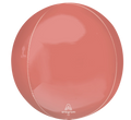 Coral Solid Orbz Balloon (15 Inch)