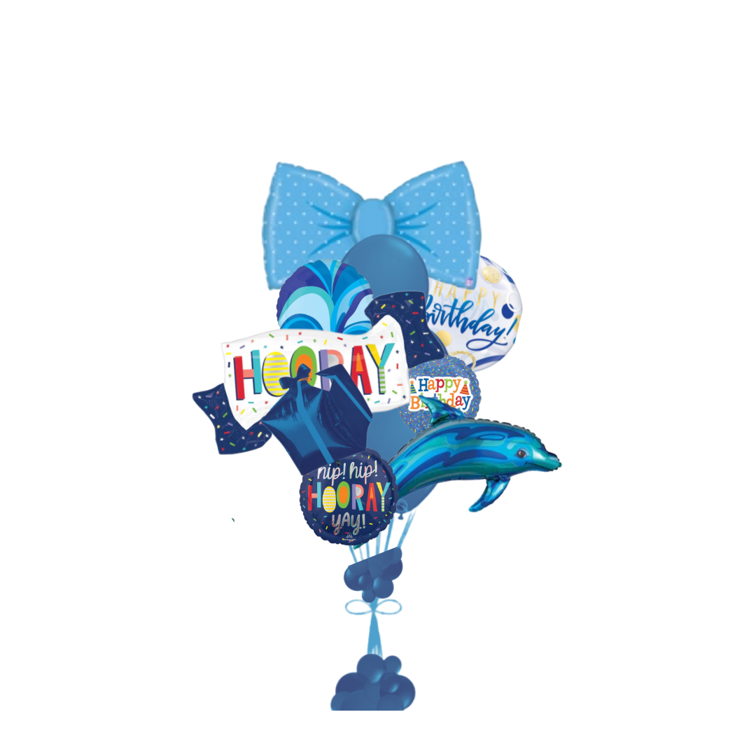 Blue Birthday Designer's Choice Bouquet