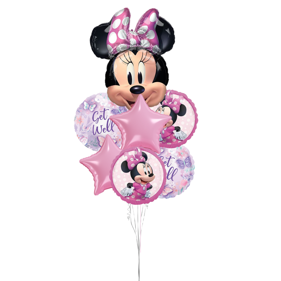 Minnie Get Well Hospital Balloon Bouquet