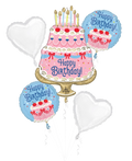 Cherries on Top Birthday Cake Foil Balloon