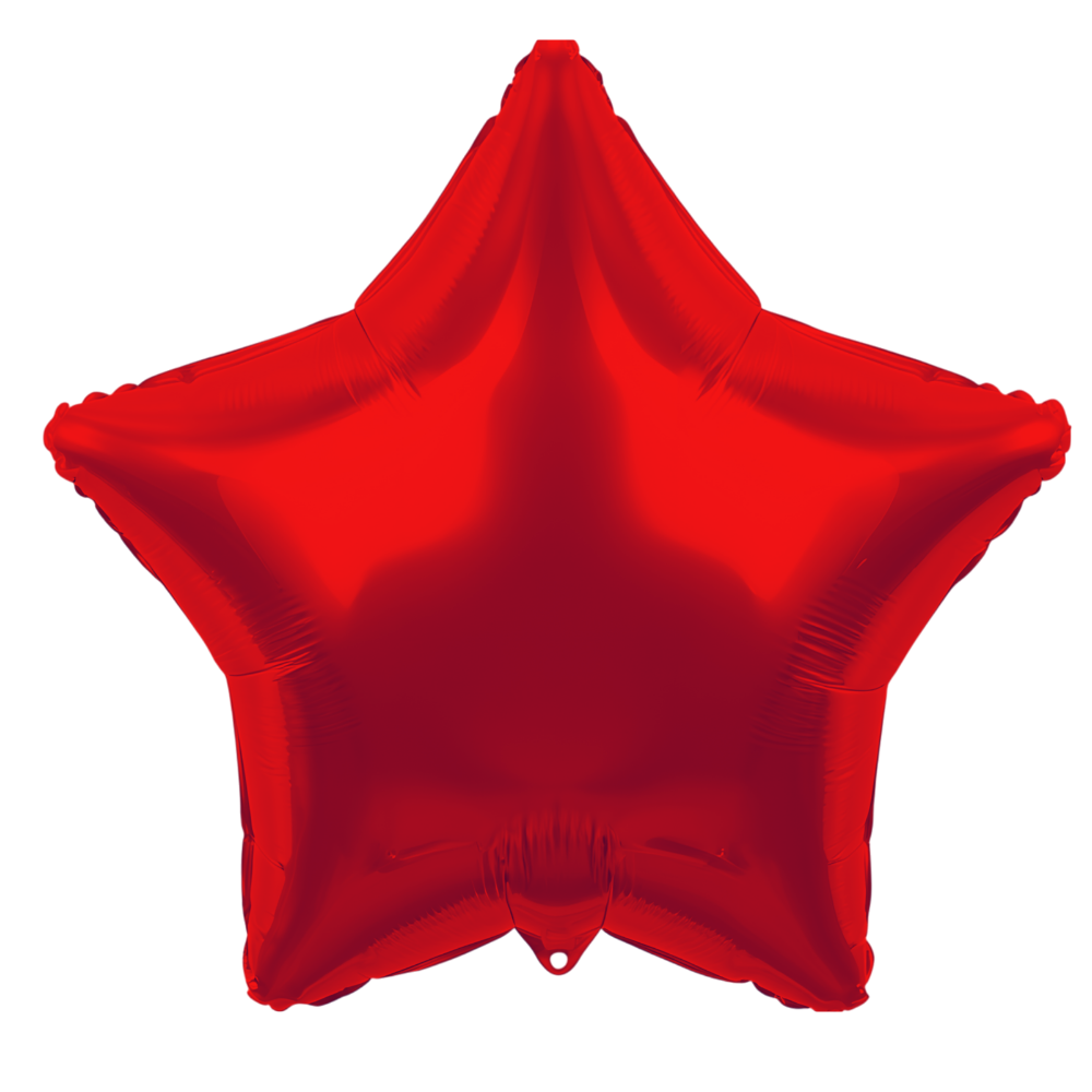Red Jumbo Star Foil Balloon