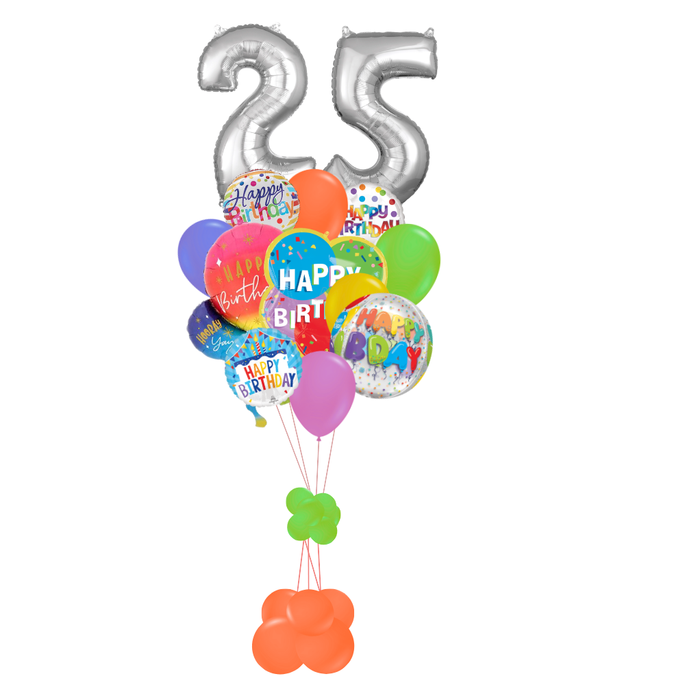 25th Birthday Rainbow Age Designer's Choice Bouquet