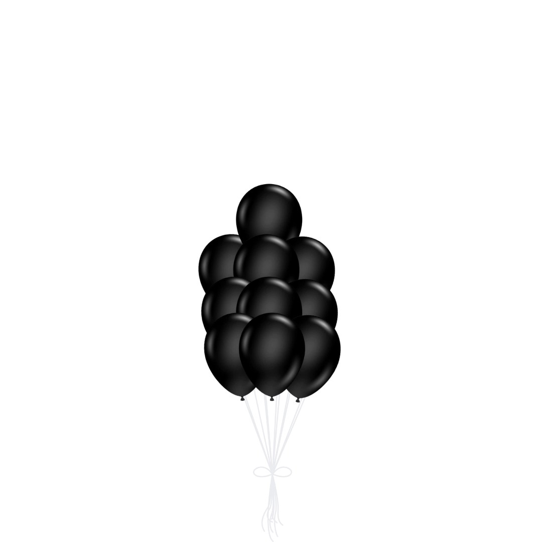 Mixed Blacks Latex Balloon Bouquets