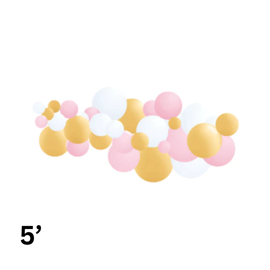 Pink, White & Gold Garland