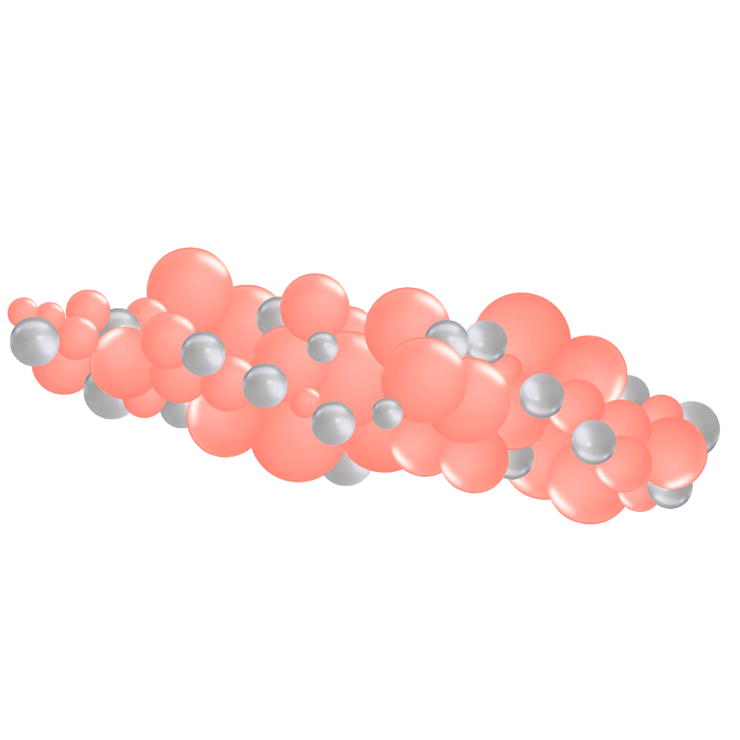 Coral Shimmer Garlands