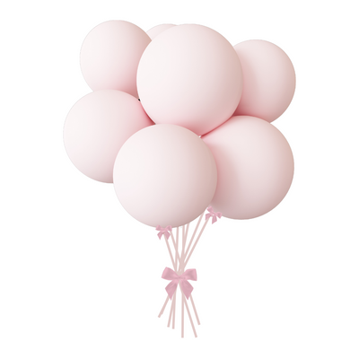 Giant Round Pink Balloon Bouquets Includes: (7) giant round latex on a large sand anchor weight
