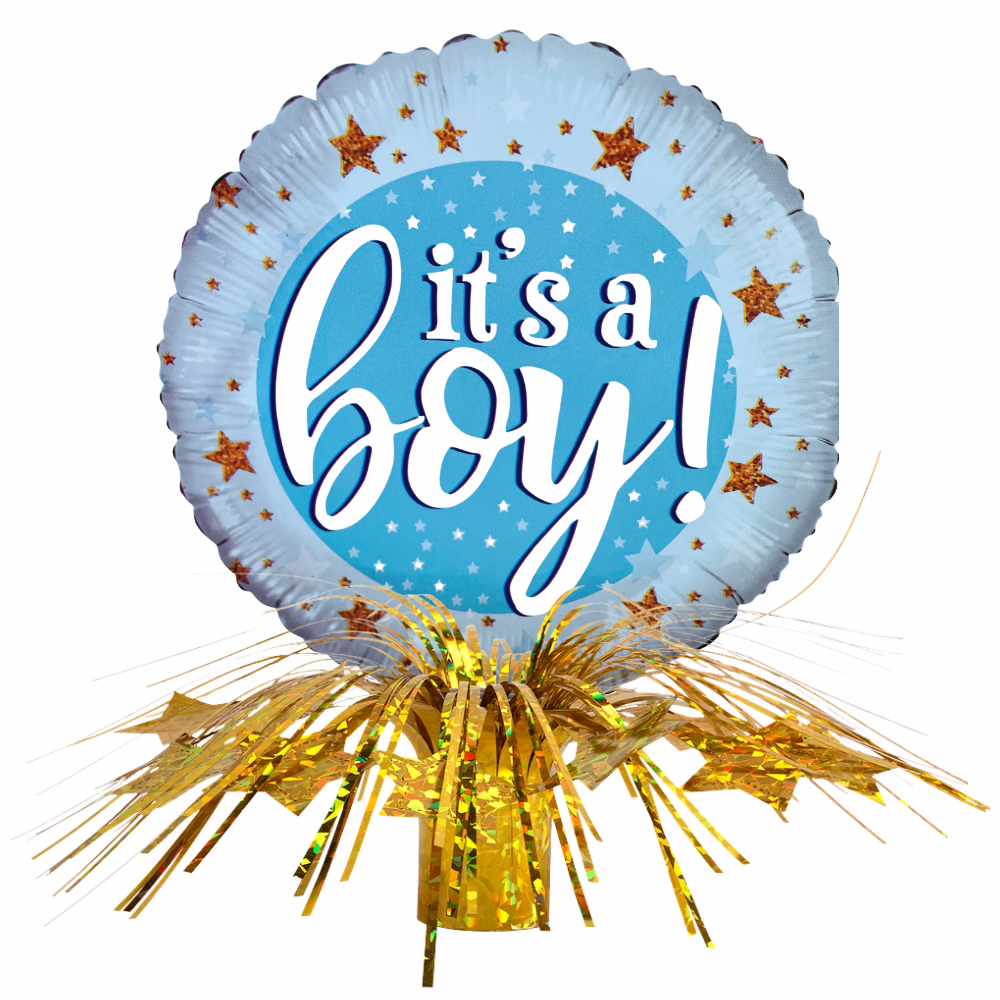It's A Boy Fringe Centerpiece