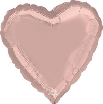 Pearl Pastel Pink Heart 18" Foil Balloon