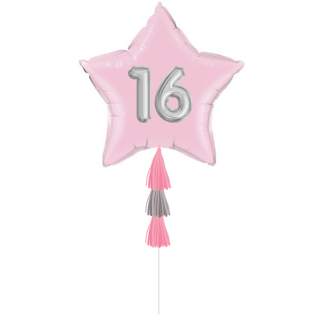 Baby Pink Age Star Gift Balloon