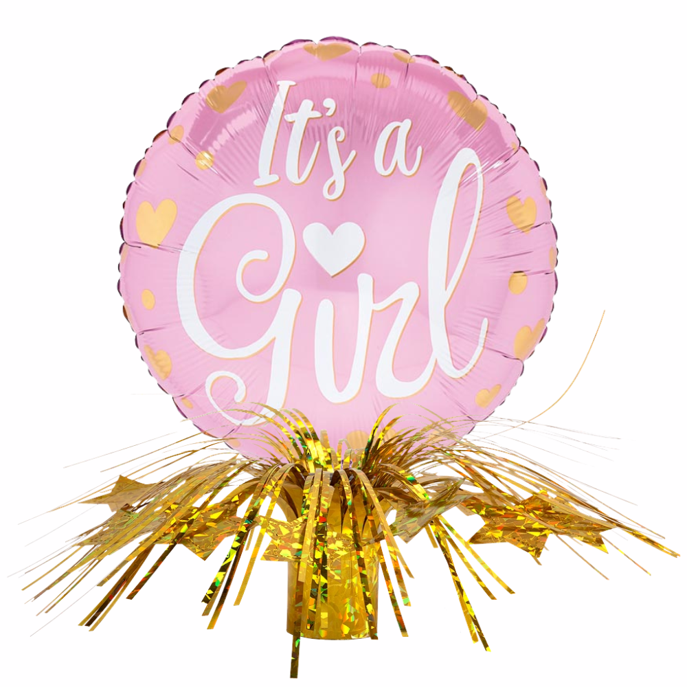 It's A Girl Fringe Centerpiece