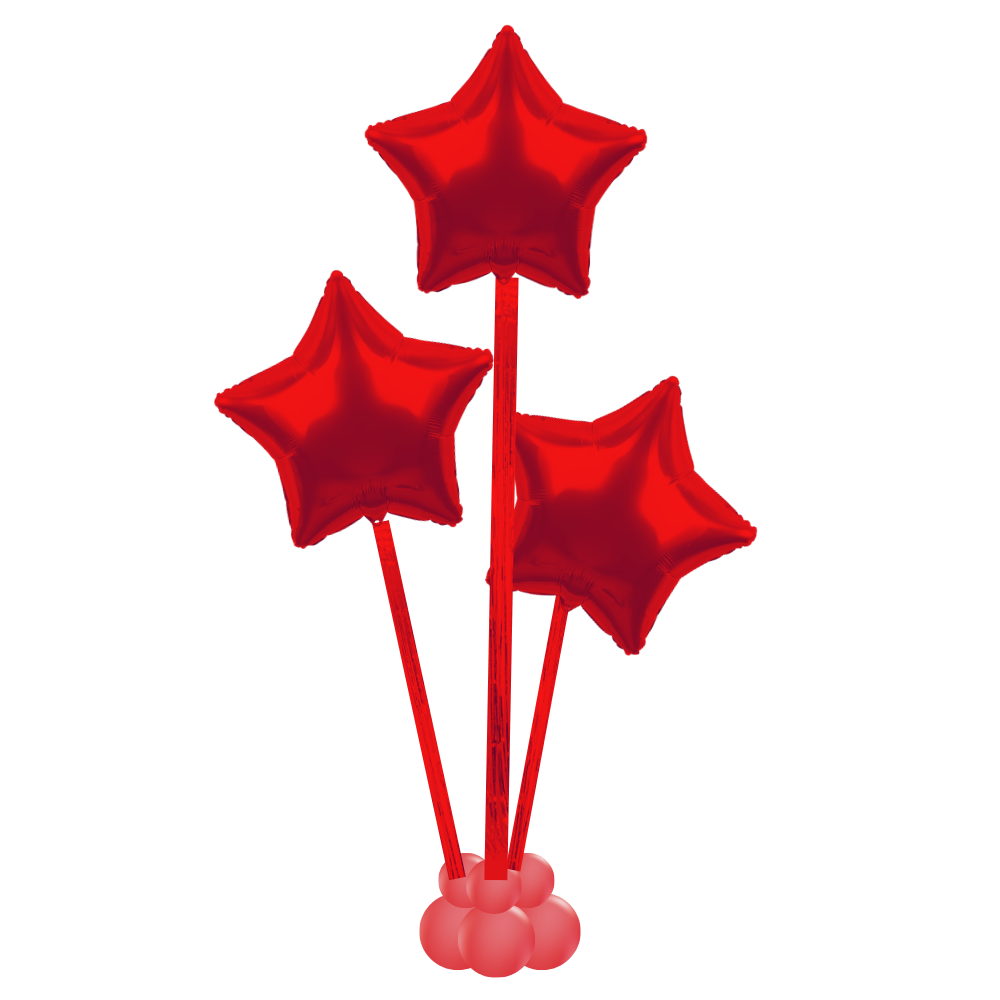 Red Jumbo Star Trio Bouquet