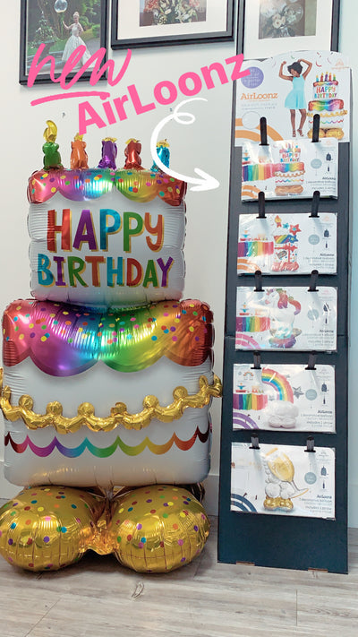 Airloonz Giant Birthday Cake 52" Foil Balloon