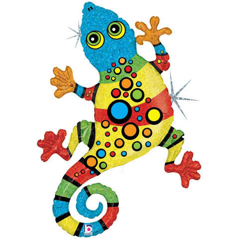 Climbing Gecko Holographic Balloon (32 Inch)